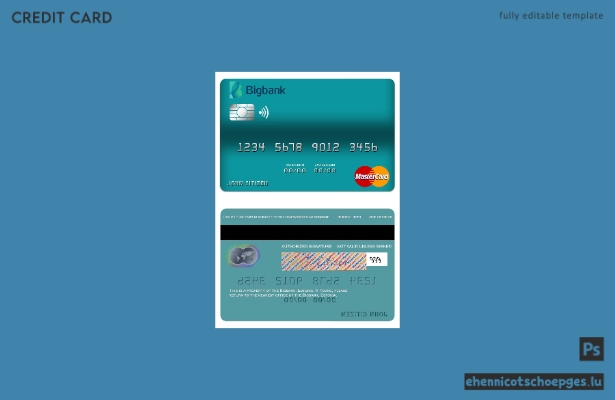 Estonia Bigbank Mastercard Beispielvorschau